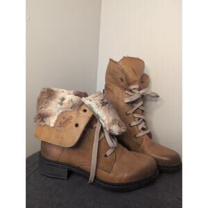 Rieker faux fur cozy warm winter boots 38/7.5